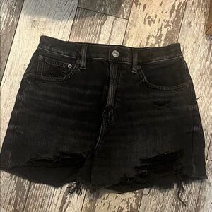 American Eagle Black Denim Shorts